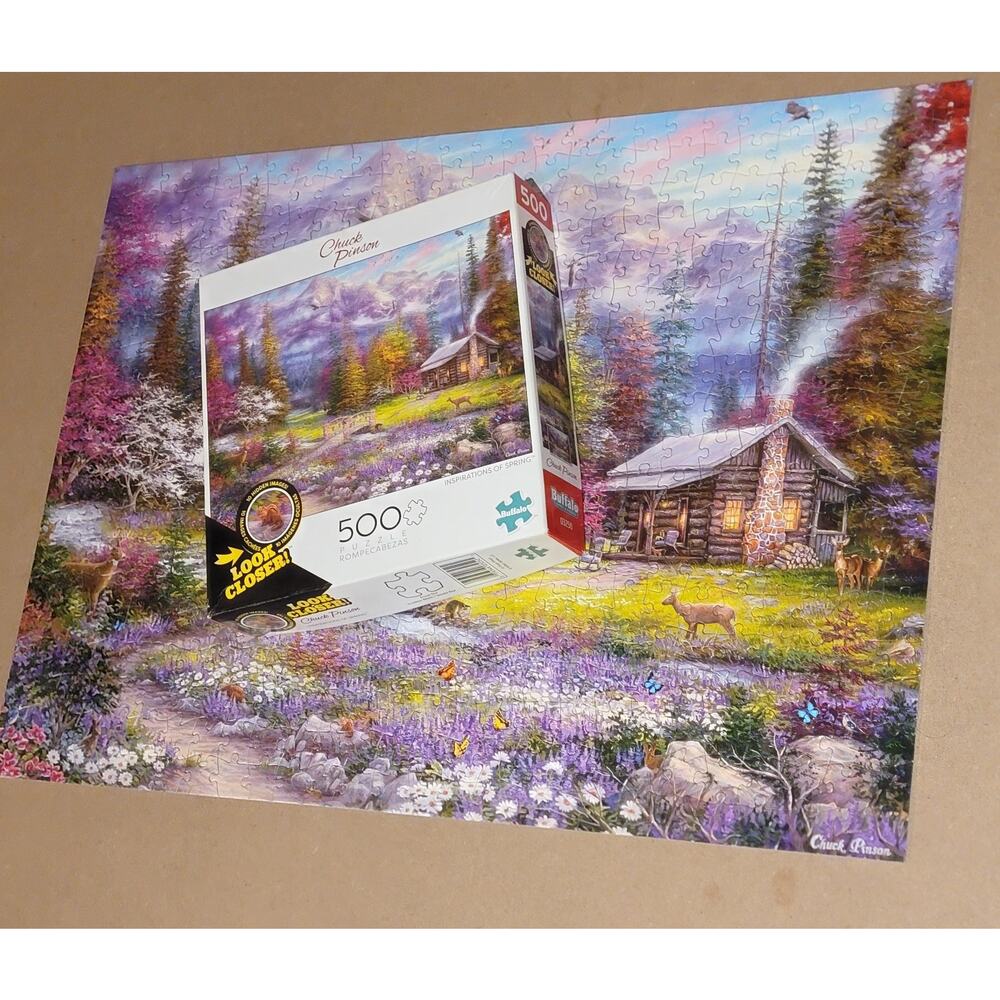 Escapes 1000 Piece Jigsaw Puzzle Inspirations of Spring Buffalo Complete